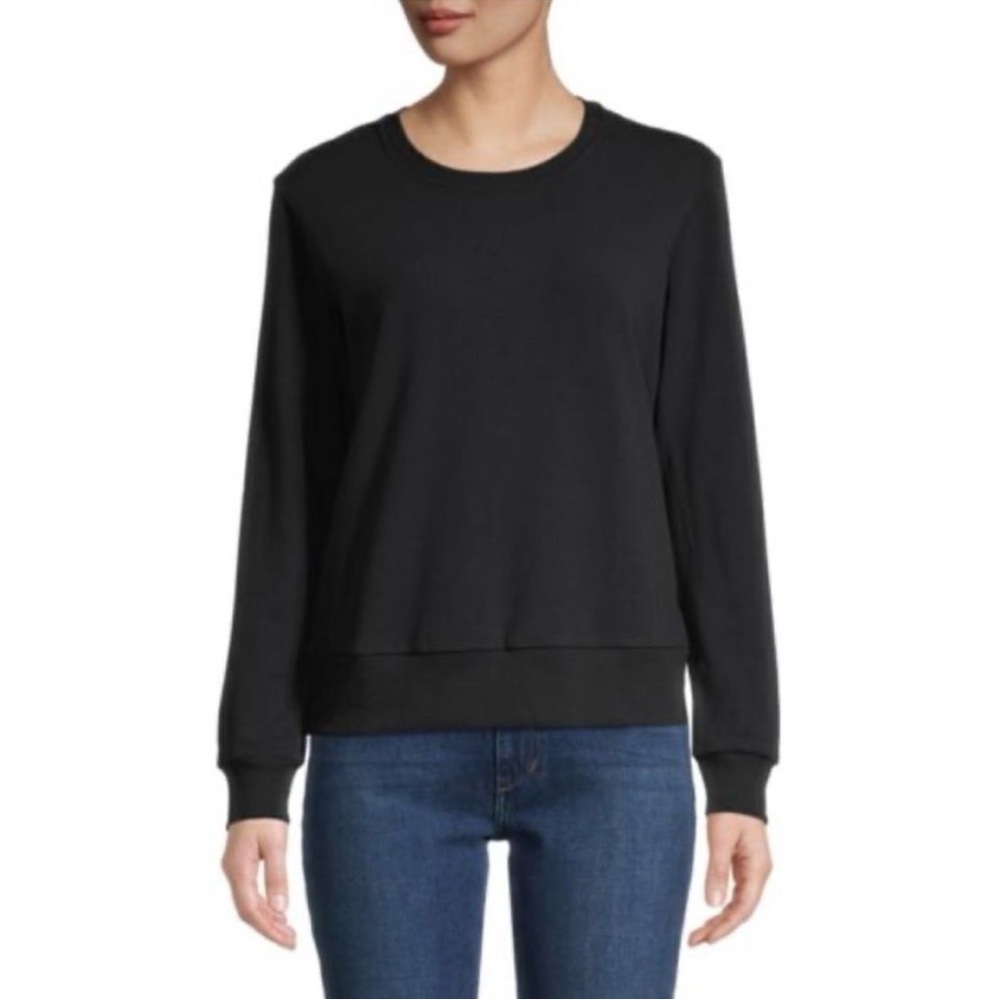 L'AGENCE Black Graphic Sweatshirt